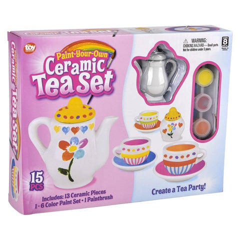 CERAMIC CRAFT TEA SET 15PC LLB kids Toys