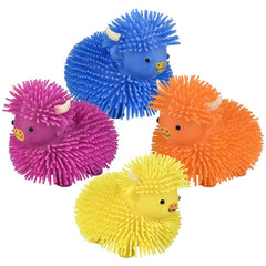 4" Highland Cow Puffer-Assorted Colors -LLB Toys