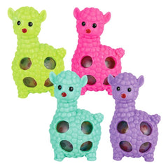 3.5" SQUEEZY BEAD ALPACA BALL LLB Squishy Toys