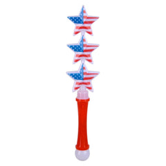 13" Patriotic Triple Star Wand - LLB Toys