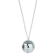 DISCO BALL NECKLACE 2" LLB kids Accessories