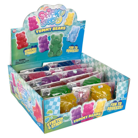 4" Sticky Squish Yummy Bears - LLB Toys