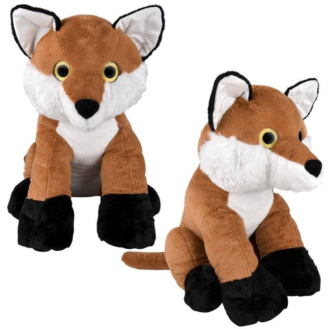 Sitting Fox 26.5in Plush Toy - LLB Toys