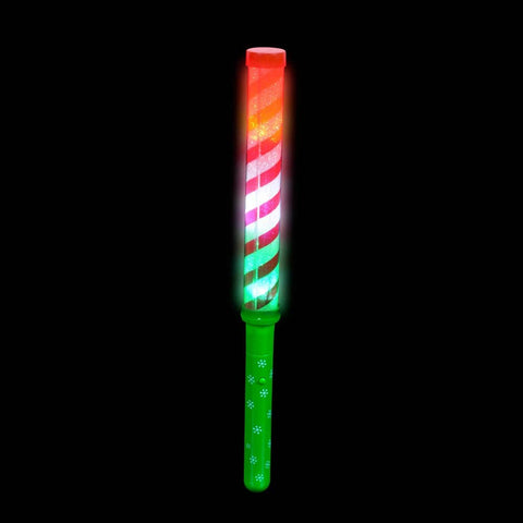 12" LIGHT-UP CANDY CANE STRIPE WAND LLB Christmas