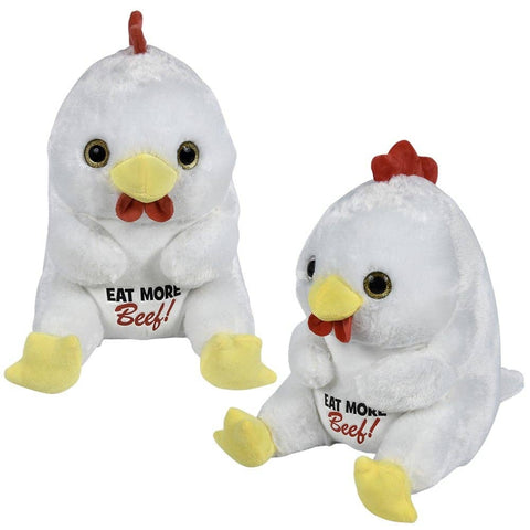 13" Belly Buddy Chicken Eat More Beef Plush - LLB Toys