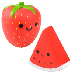2" RUBBER FRUIT COLLECTIBLE LLB kids toys