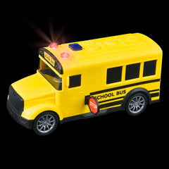 8" Friction Bus With Lights And Sound - LLB Toys
