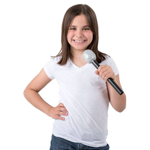 10" GLITTER MICROPHONE LLB kids toys