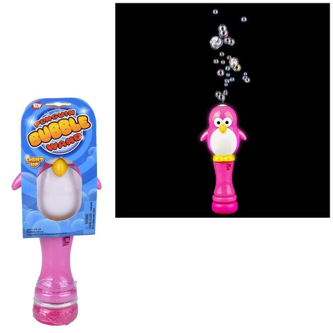 8" PENGUIN LIGHT-UP BUBBLE WAND LLB Light-up Toys