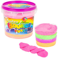 RAINBOW BOUNCING PUTTY JUMBO BUCKET LLB Slime & Putty