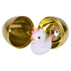 4" Ducky Filled Metallic Gold Eggs 144 - LLB Toys