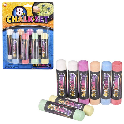 7.5" Chalk Set 8pc LLB Stationary