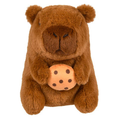 6.5" Capybara Holding Food Plush - LLB Toys