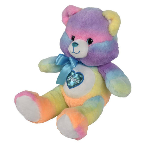 15" Cotton Candy Heart Bear - LLB Toys