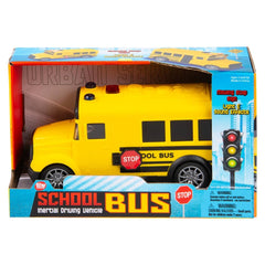 8" Friction Bus With Lights And Sound - LLB Toys
