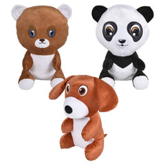 10" Sitting Panada/Bear/Dog Plush - LLB Toys