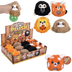 3" Zoo Animal Squeezy Bead plush Ball LLB Plush Toys