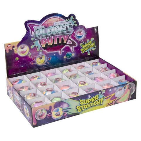 2" Planet Stretch Putty Orb 24ct - LLB Toys