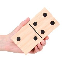 6" JUMBO WOODEN DOMINOES SET LLB kids toys