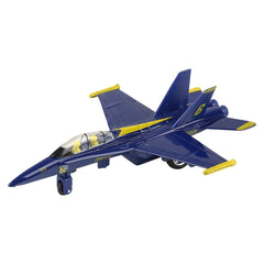 6.5" DIE-CAST PULL BACK F-18 BLUE ANGEL LLB Car Toys