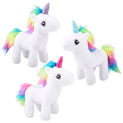 8" RAINBOW UNICORN LLB Plush Toys