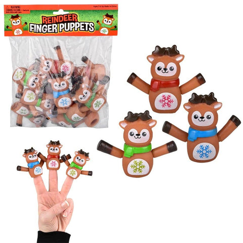 Reindeer Finger Puppet 2" Christmas - LLB Toys