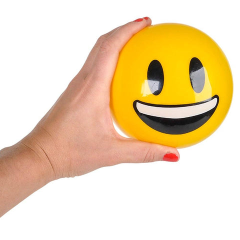 5" EMOTICON VINYL BALL (100/CS) LLB kids toys
