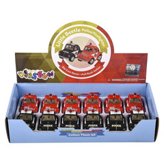 2" VW Mini Police & Firefighter Cars - Kids Toys - LLB Toys