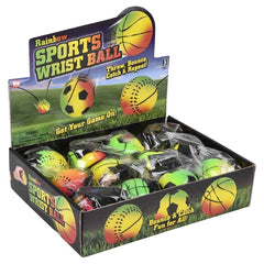 2.25" Rainbow Sports Wrist Band Return Ball LLB kids toys