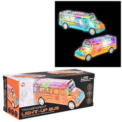 8" LIGHT-UP TRANSPARENT BUS LLB Light-up Toys