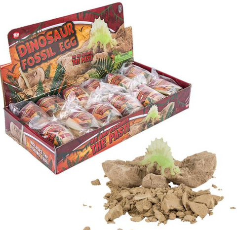 3" DINOSAUR FOSSIL EGG LLB kids toys