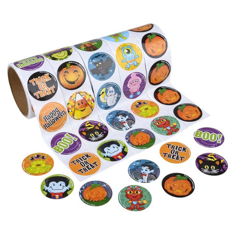 HALLOWEEN ROLL STICKER ASST 500PCS/UNIT LLB Sticker