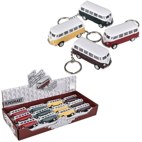 2.5" Diecast Pull Back 1962 VW Bus Keychain