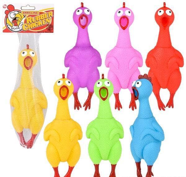 Big Rubber Chicken Collectible 9.5