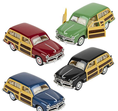 5" DIE-CAST 1949 FORD WOODY WAGON LLB Car Toys