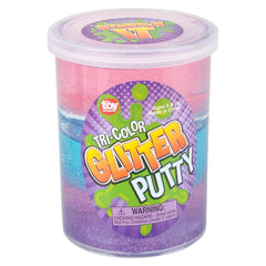 3" TRI COLOR GLITTER PUTTY LLB Slime & Putty