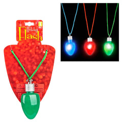 28" LIGHT-UP CHRISTMAS BULB NECKLACE LLB Light-up Toys
