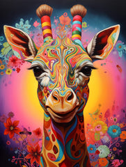 Fantasy Giraff Canvas Wall Art print