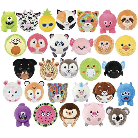16" Plush Covered Bladder Ball Mix-  36 Pcs/Case - LLB Toys