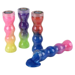 6.25" Spiral Bottle Two Tone Putty LLB Slime & Putty