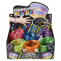 Liquid Glitter Bracelet 6" 72ct - LLB Toys