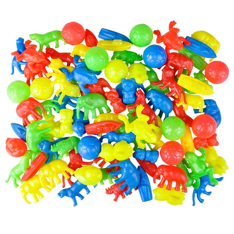 2.25-4.5" PLASTIC TOY ASSTORTMENT 600PCS/BAG LLB kids toys