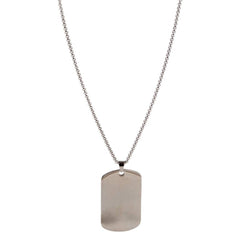 Stainless Steel Dog Tag Necklace 23.6" - LLB Toys