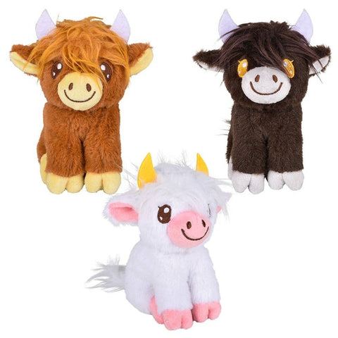 5" Plush Highland Cow - LLB Toys