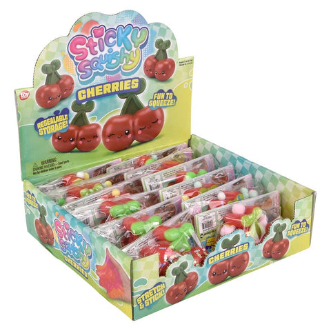 2.5" Sticky Squish Cherries - LLB Toys
