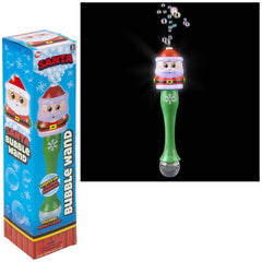 Light-Up Santa Bubble Wand 13.5: - LLB Toys