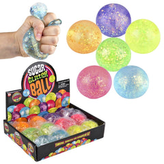 2.4" Squeezy Glitter Sugar Ball - LLB Toys