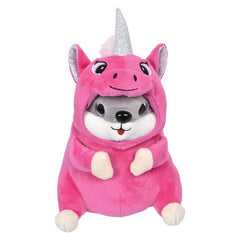 Unicorn Costume Hamster 7in As - LLB Toys