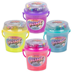 2.5" Bucket Neon Mix-In Slime 12ct - LLB Toys