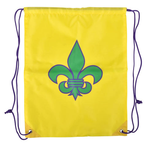 Fleur De Lis Drawstring Backpack 16.5" - LLB Toys